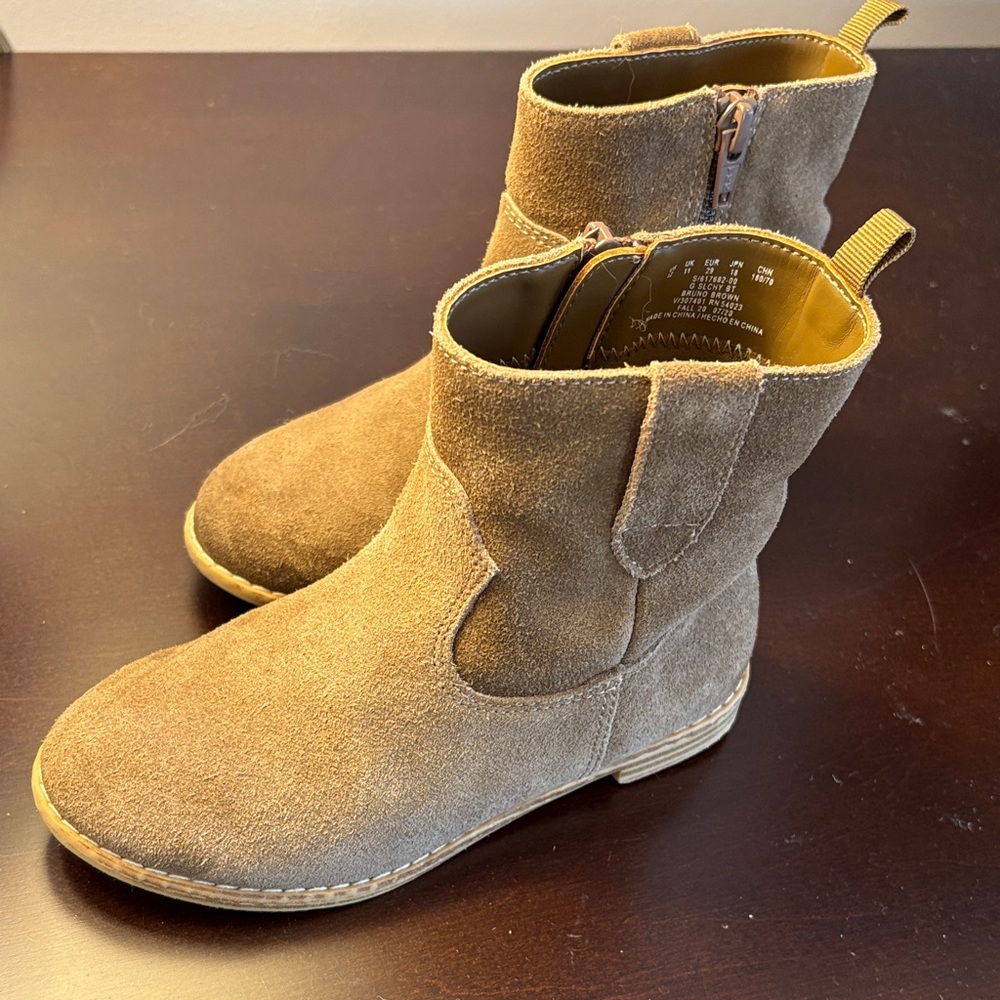 GAP Stylish Tan Kids Faux Suede Boots